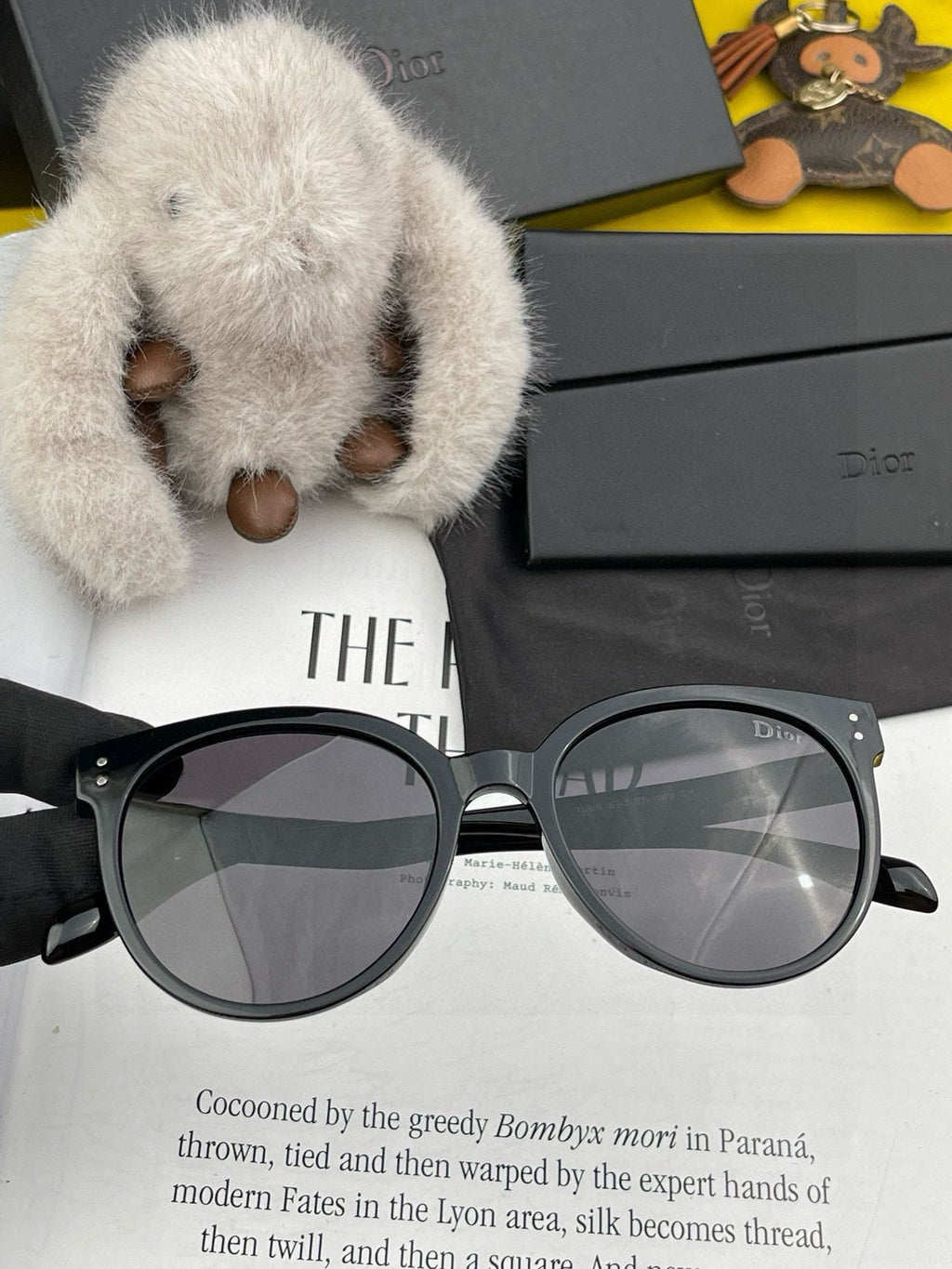DIOR MONTAIGNE SUNGLASSES CD5106 IN BLACK ACETATE