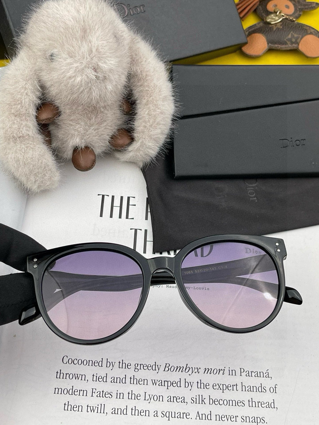 DIOR MONTAIGNE SUNGLASSES CD5106 IN BLACK ACETATE