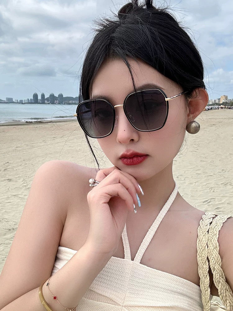 GUCCI SQUARE FRAME SUNGLASSES G8384 IN METAL AND ACETATE