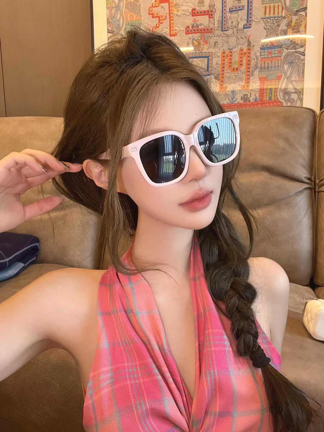 MIU MIU RUNWAY SQUARE SUNGLASSES M4389 IN ACETATE