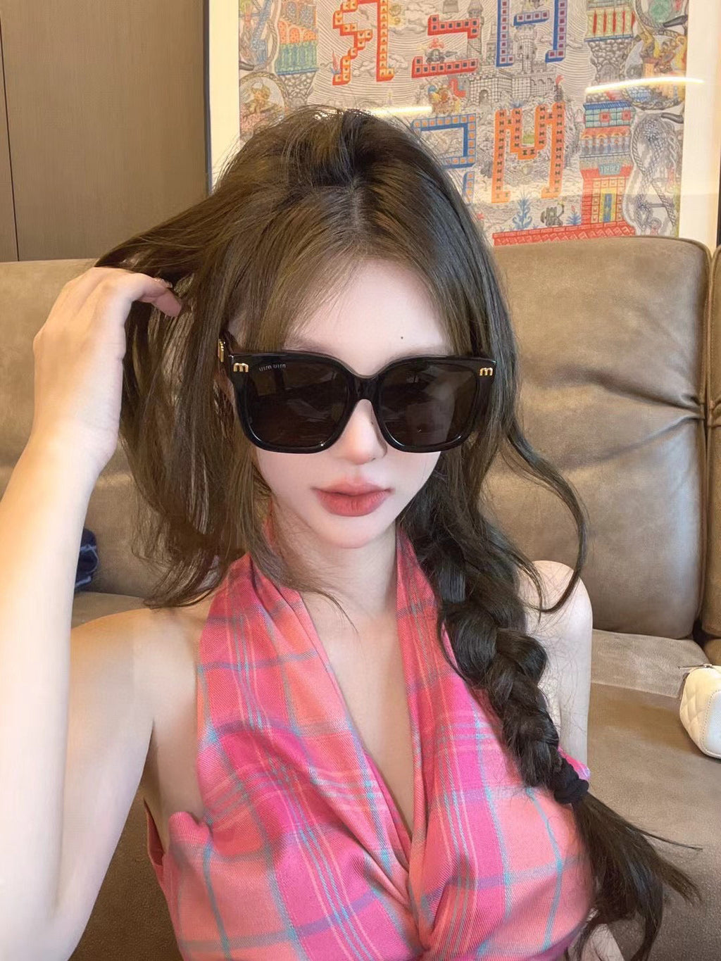 MIU MIU RUNWAY SQUARE SUNGLASSES M4389 IN ACETATE