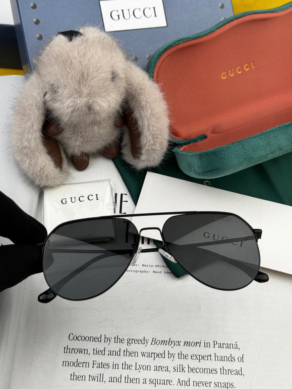 GUCCI AVIATOR FRAME SUNGLASSES G1702 IN METAL