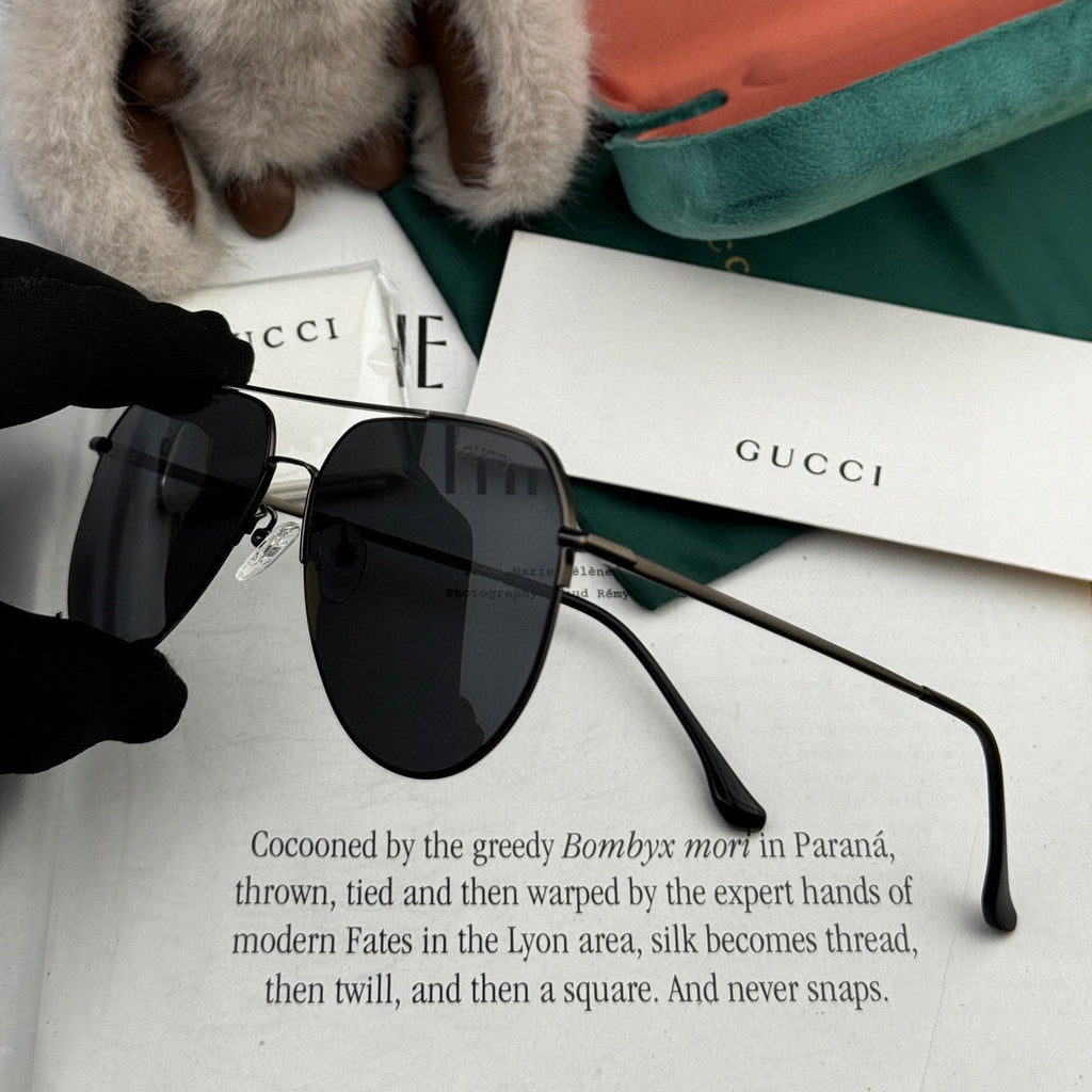 GUCCI AVIATOR FRAME SUNGLASSES G1702 IN METAL