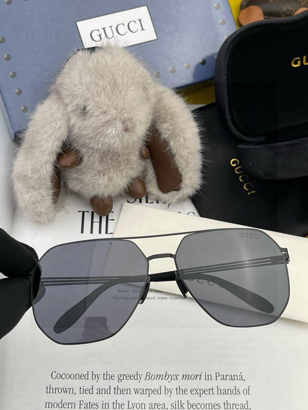 GUCCI NAVIGATOR FRAME SUNGLASSES 7515 IN METAL
