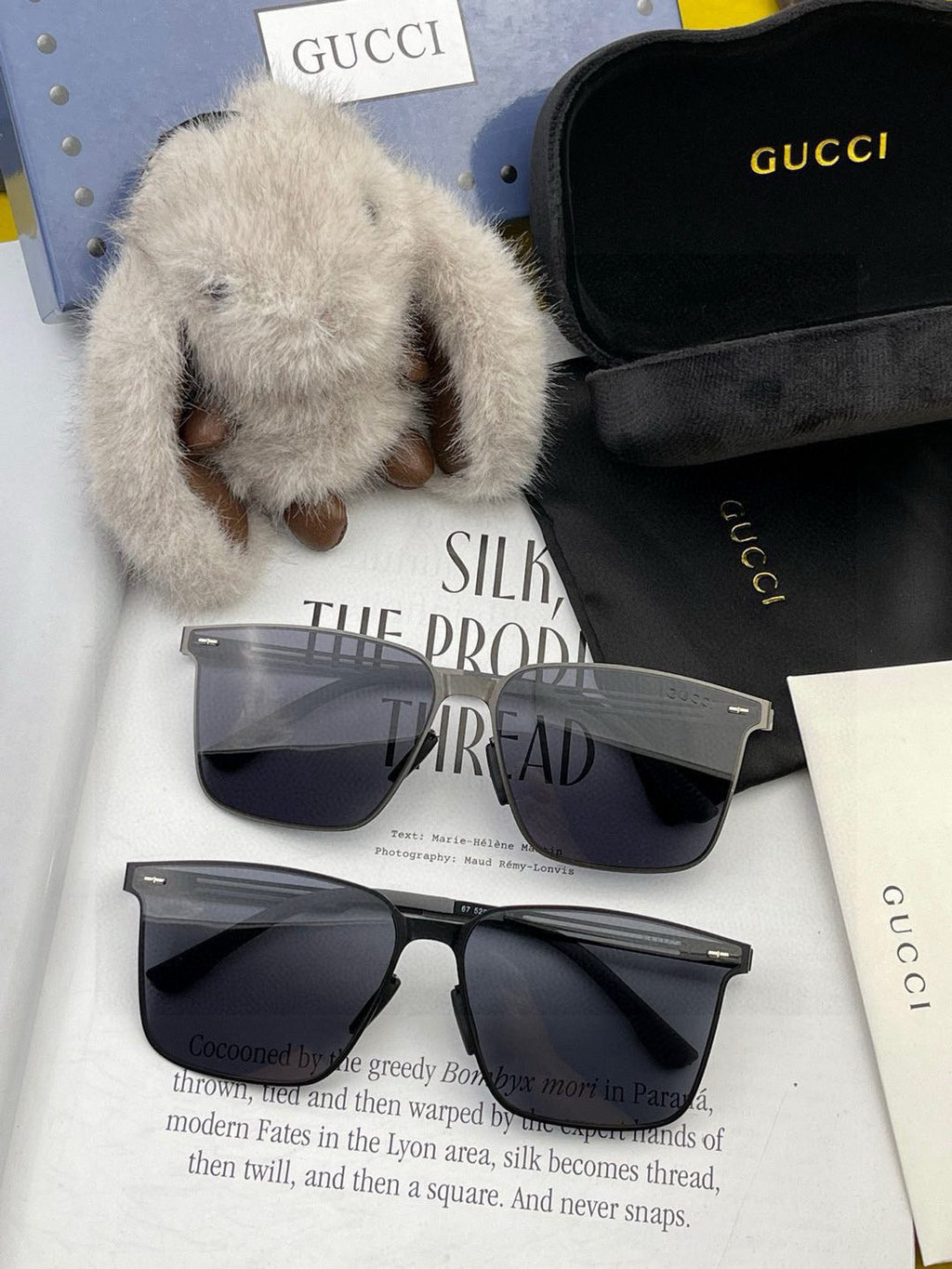 GUCCI BUTTERFLY FRAME SUNGLASSES G176 IN METAL