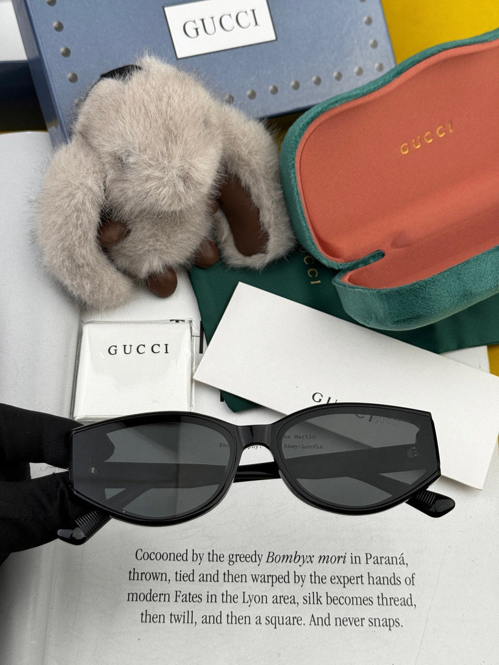 GUCCI GEOMETRIC FRAME SUNGLASSES G7315 IN ACETATE
