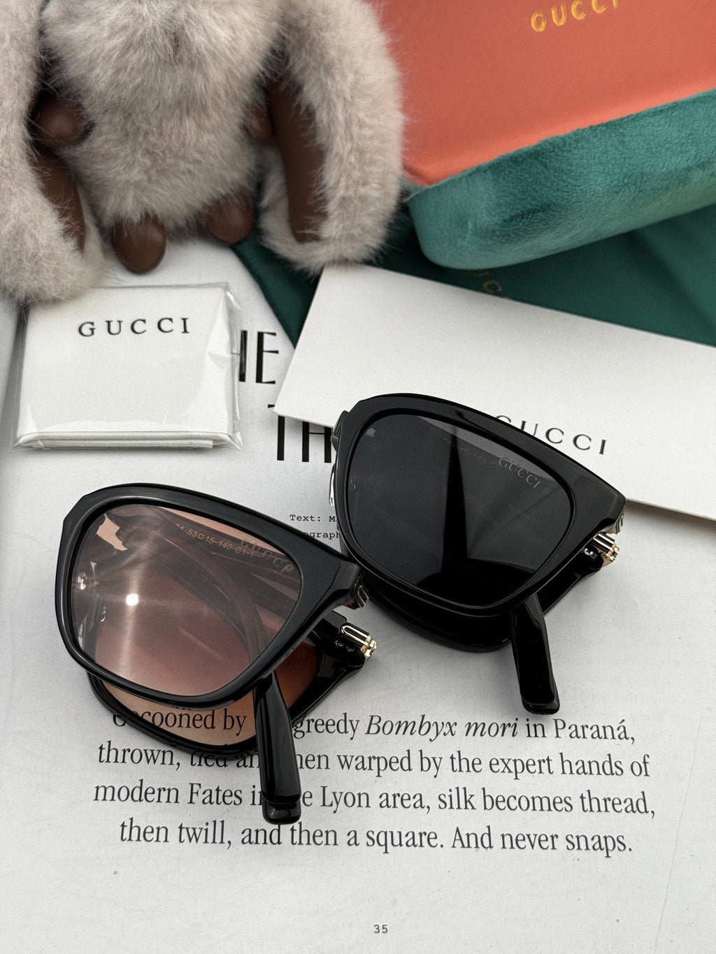 GUCCI FOLDABLE SQUARE FRAME SUNGLASSES G4319 IN ACETATE
