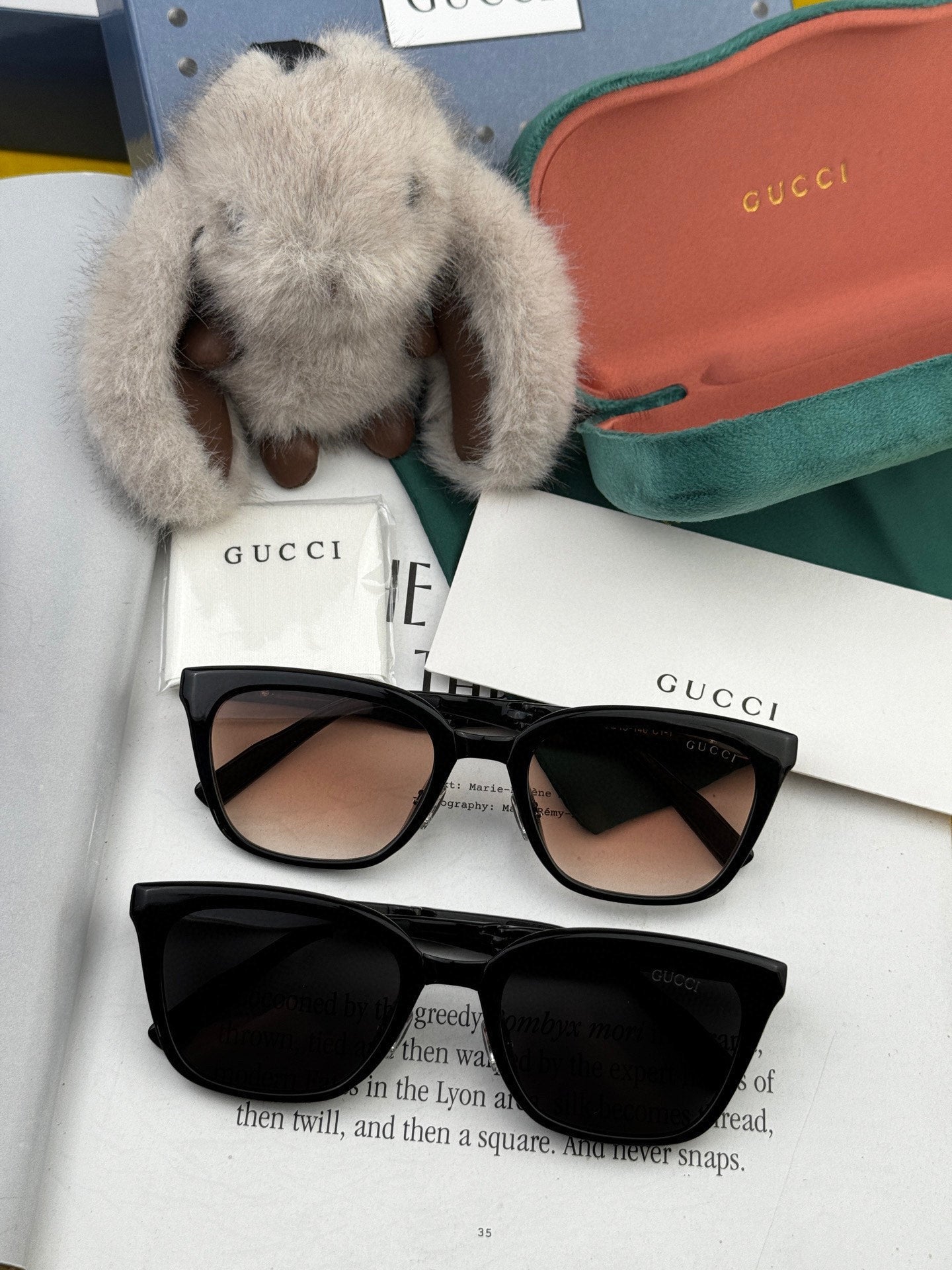 GUCCI FOLDABLE SQUARE FRAME SUNGLASSES G4319 IN ACETATE