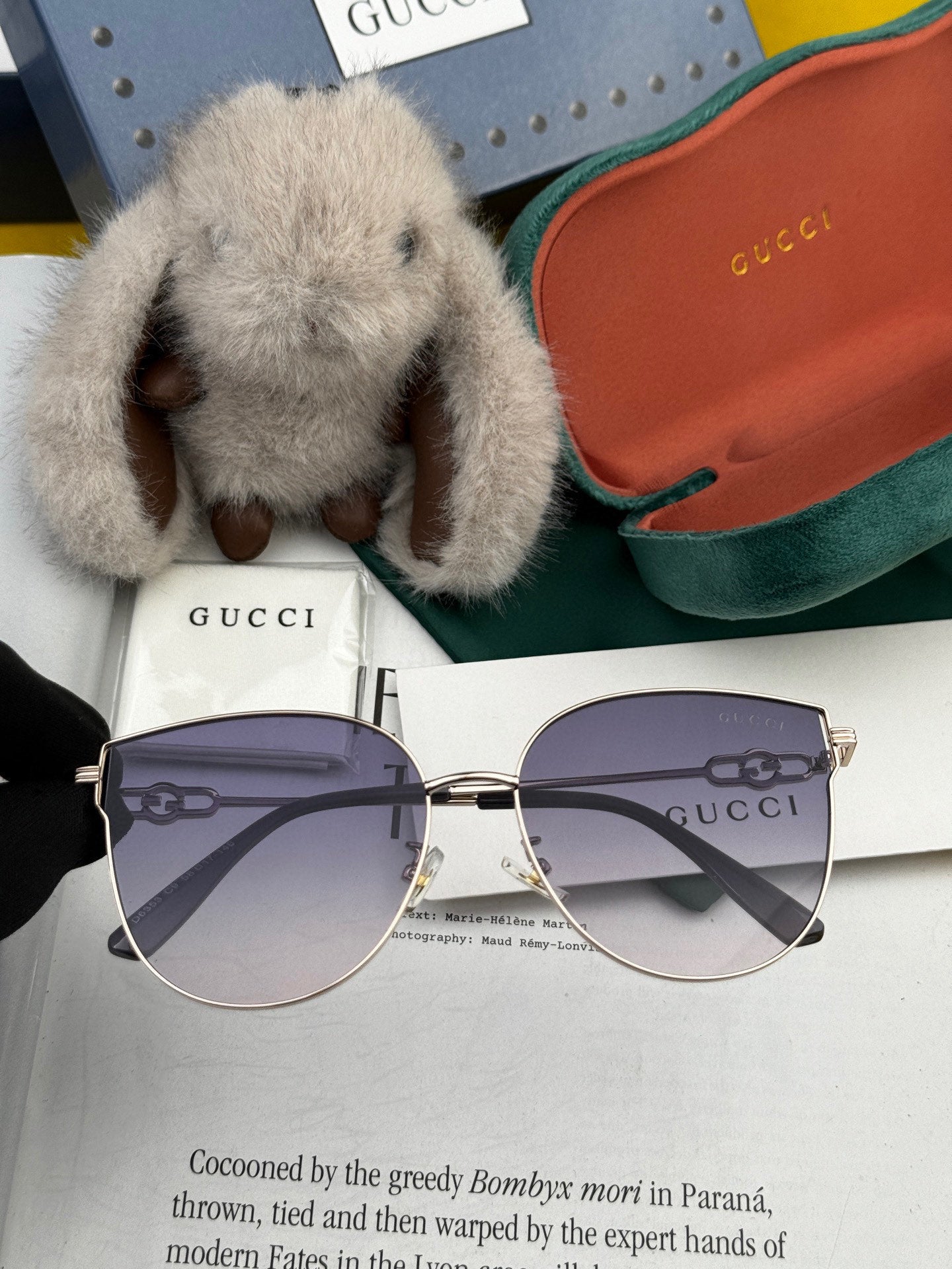 GUCCI BUTTERFLY FRAME SUNGLASSES G3635 IN METAL