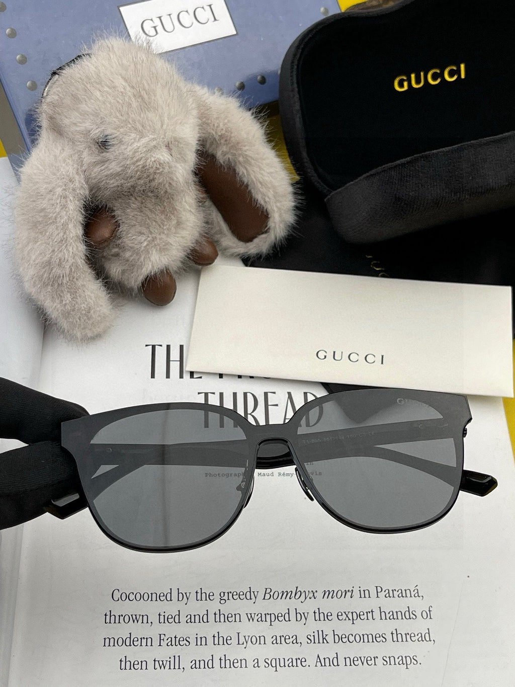 GUCCI BUTTERFLY FRAME SUNGLASSES G580 IN ACETATE