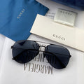 GUCCI AVIATOR FRAME SUNGLASSES 5800 IN METAL