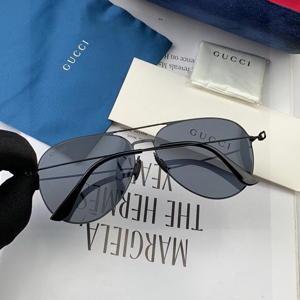 GUCCI AVIATOR FRAME SUNGLASSES 5800 IN METAL