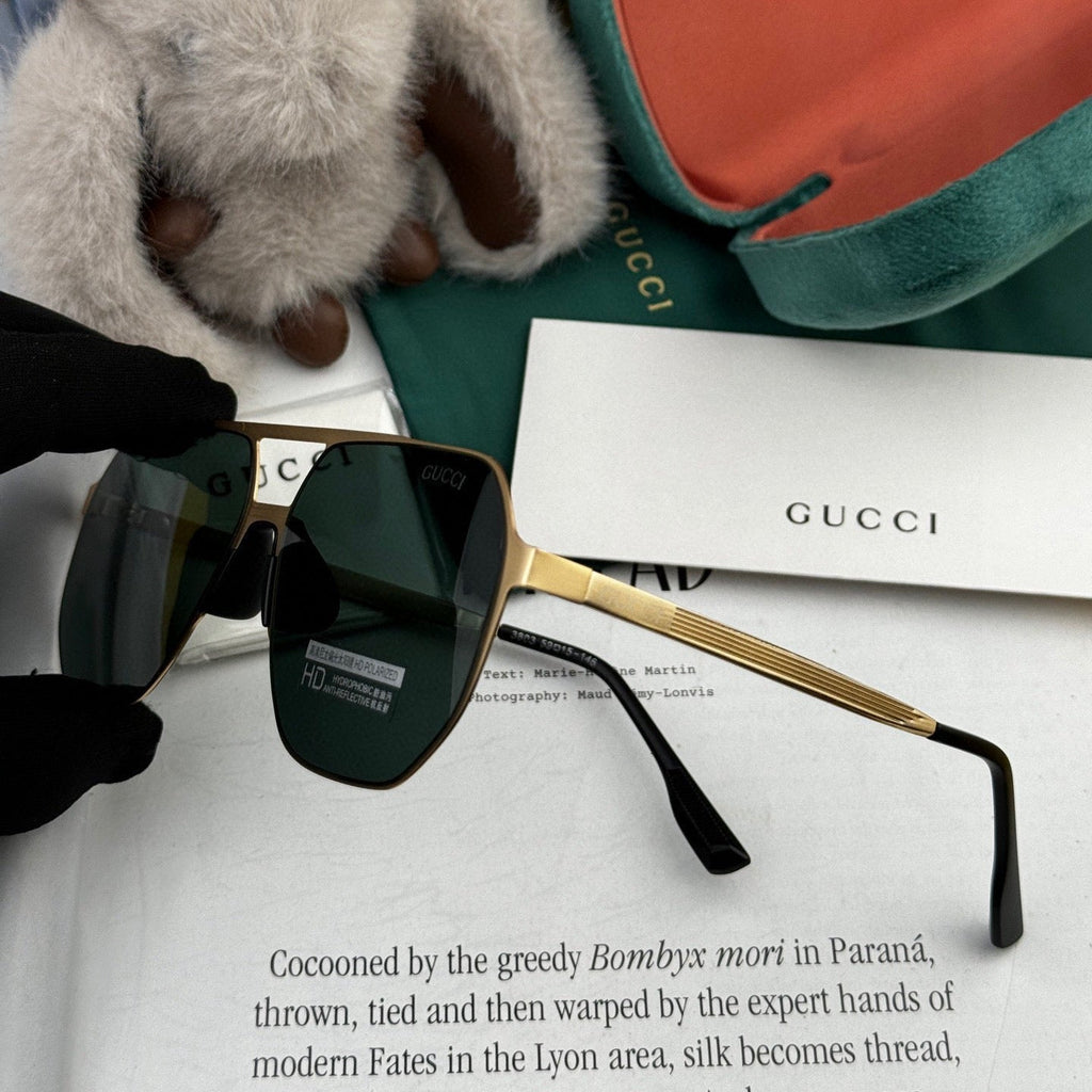 GUCCI NAVIGATOR FRAME SUNGLASSES G3380 IN METAL