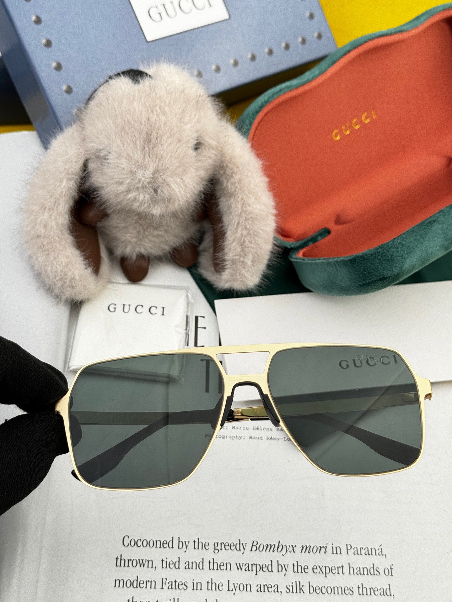 GUCCI NAVIGATOR FRAME SUNGLASSES G4380 IN METAL