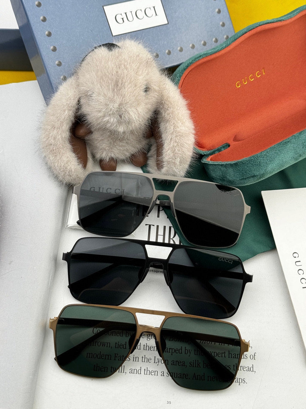 GUCCI NAVIGATOR FRAME SUNGLASSES G4380 IN METAL