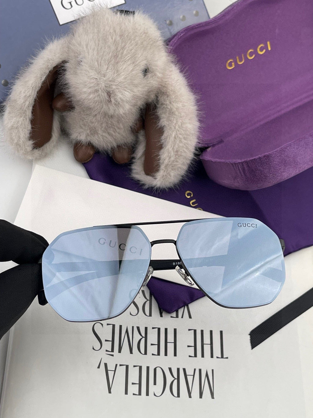 GUCCI NAVIGATOR FRAME SUNGLASSES G71806 IN METAL