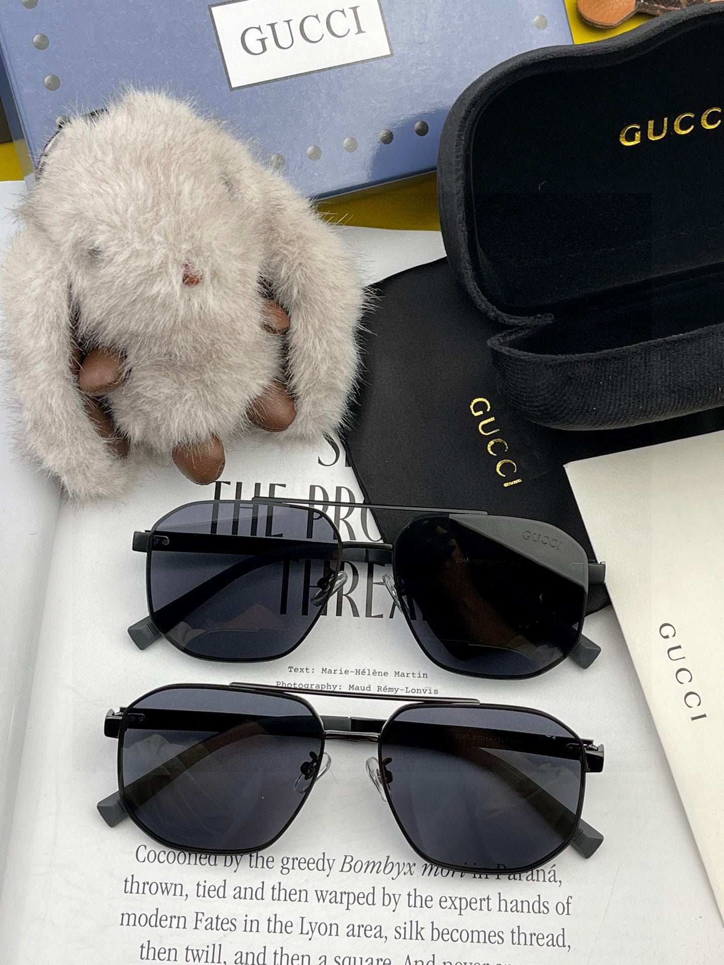 GUCCI NAVIGATOR FRAME SUNGLASSES 0228 IN METAL