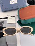 GUCCI OVAL FRAME SUNGLASSES G0111 IN ACETATE