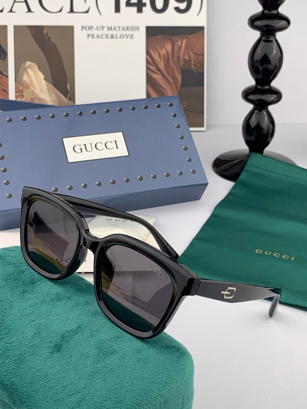 GUCCI SQUARE FRAME SUNGLASSES G5108 IN ACETATE