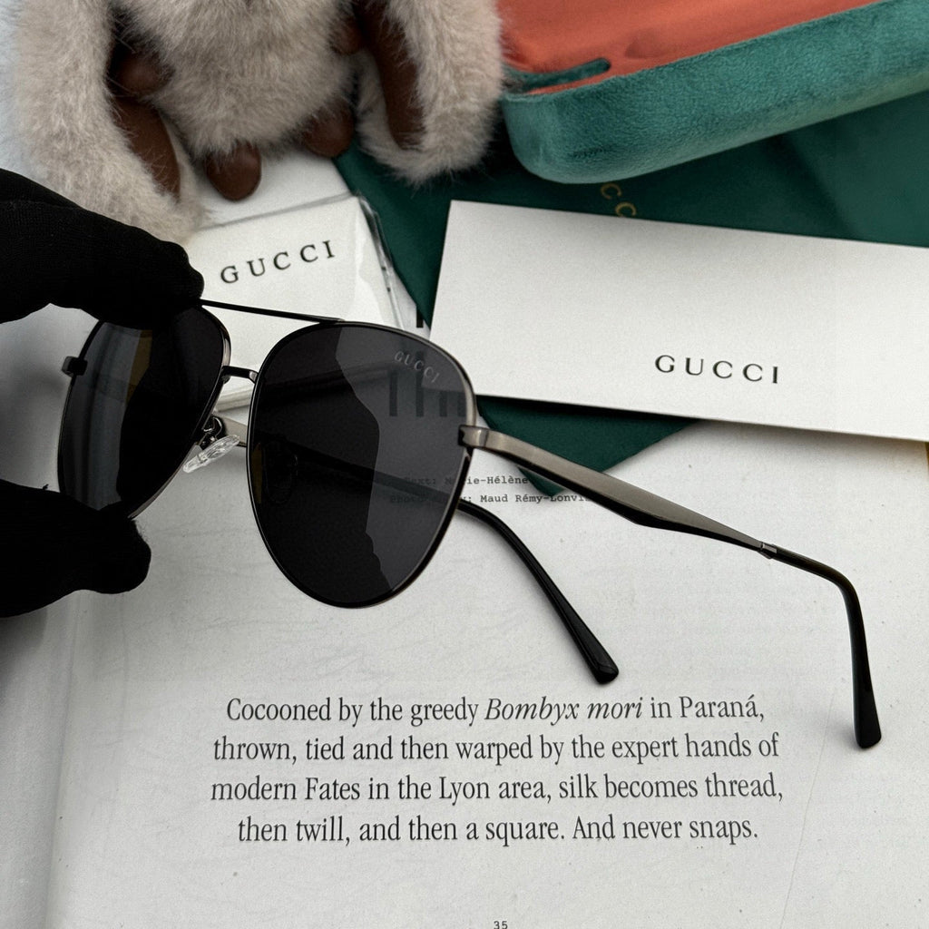 GUCCI AVIATOR FRAME SUNGLASSES G9203 IN METAL