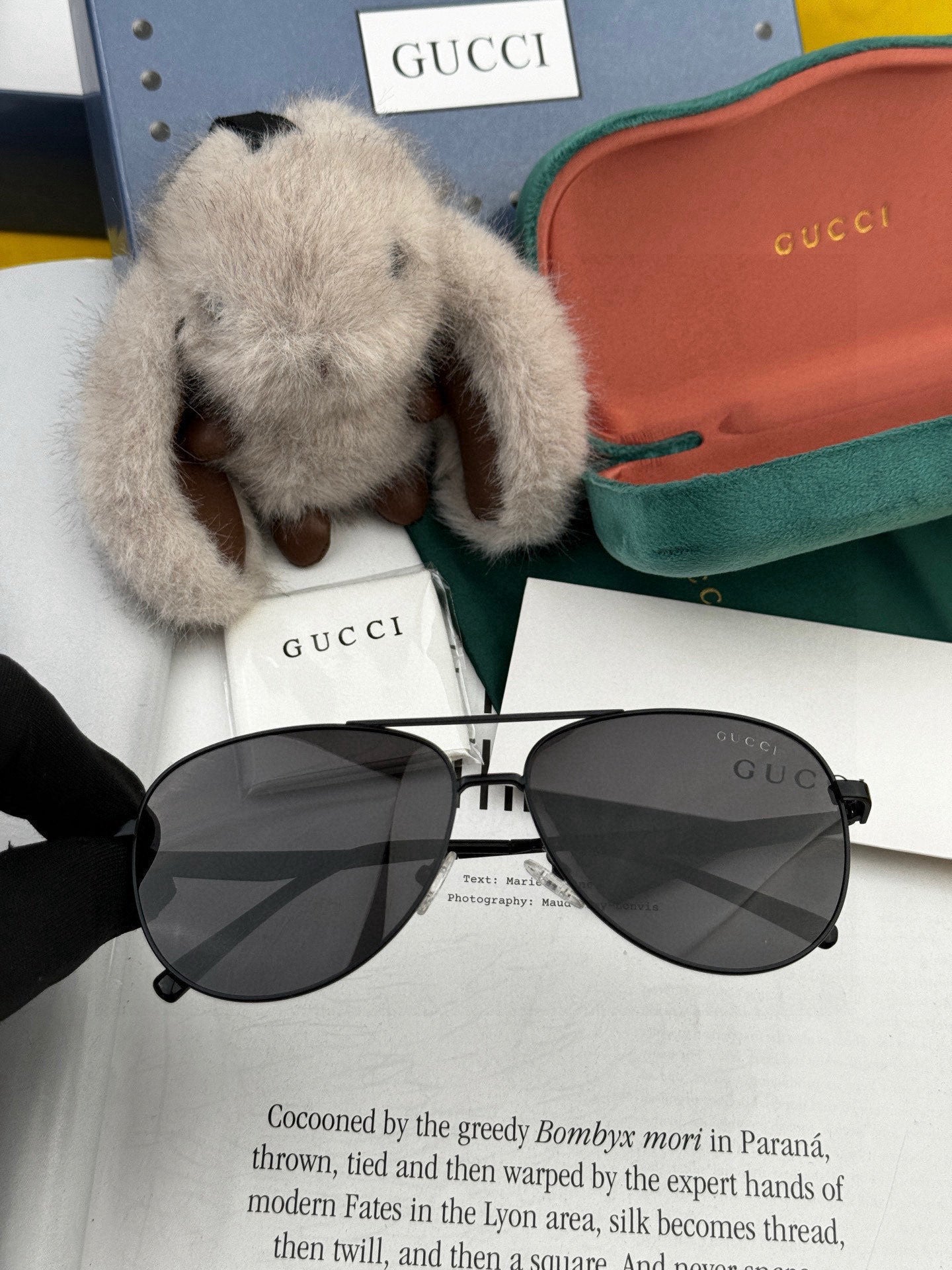 GUCCI AVIATOR FRAME SUNGLASSES G9203 IN METAL