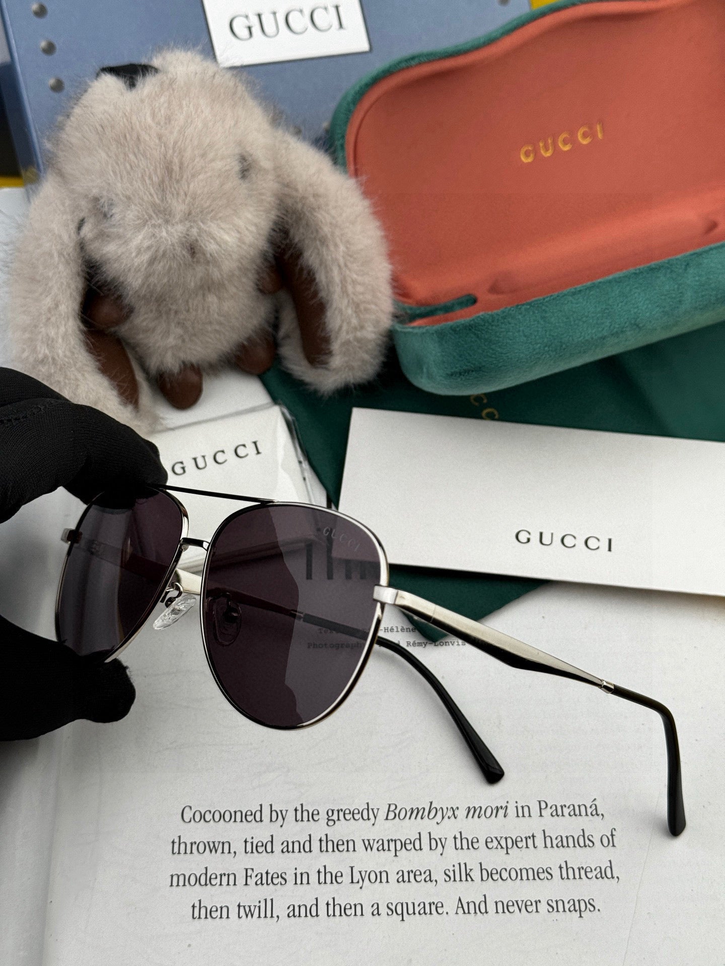 GUCCI AVIATOR FRAME SUNGLASSES G9203 IN METAL