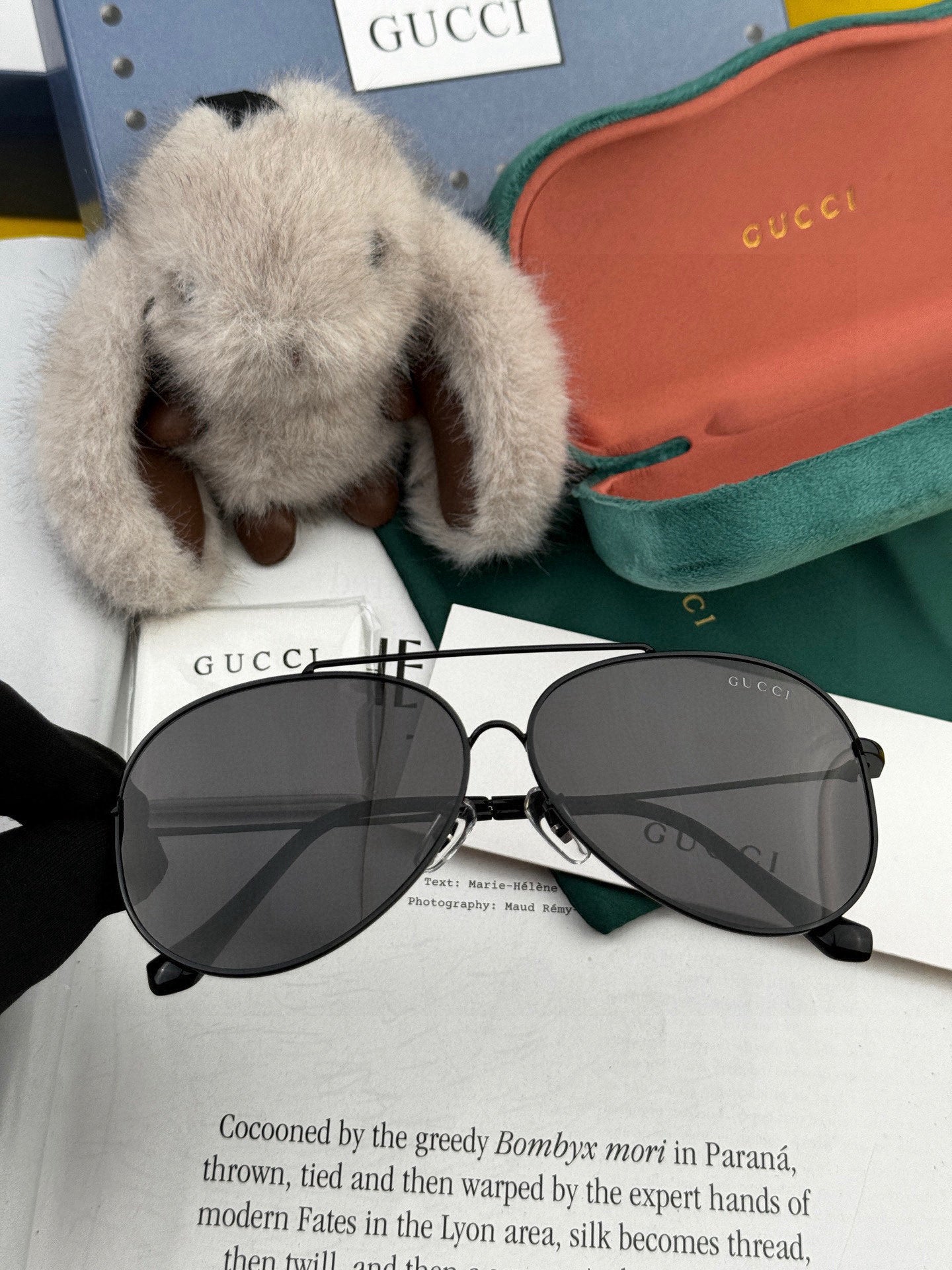 GUCCI AVIATOR FRAME SUNGLASSES G2203 IN METAL