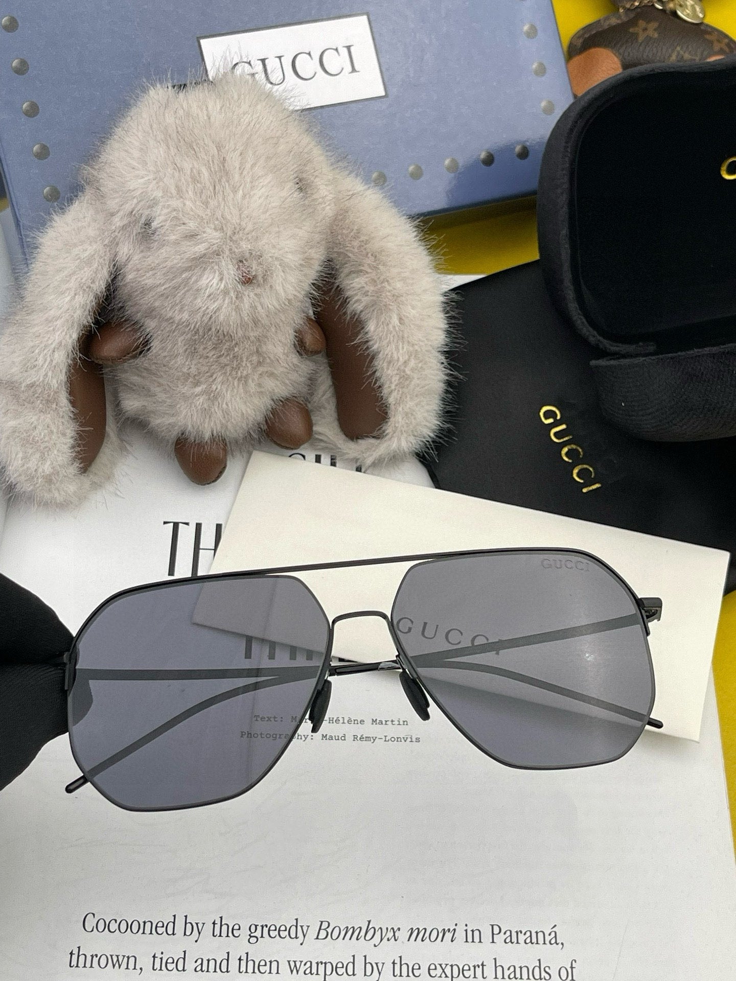 GUCCI NAVIGATOR FRAME SUNGLASSES G3227 IN METAL