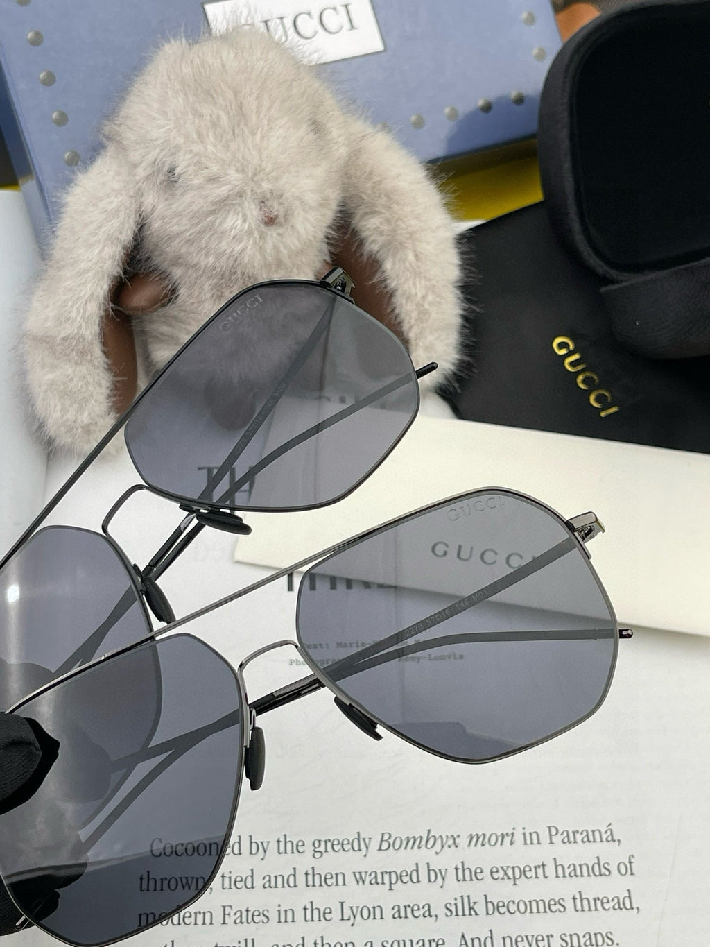 GUCCI NAVIGATOR FRAME SUNGLASSES G3227 IN METAL