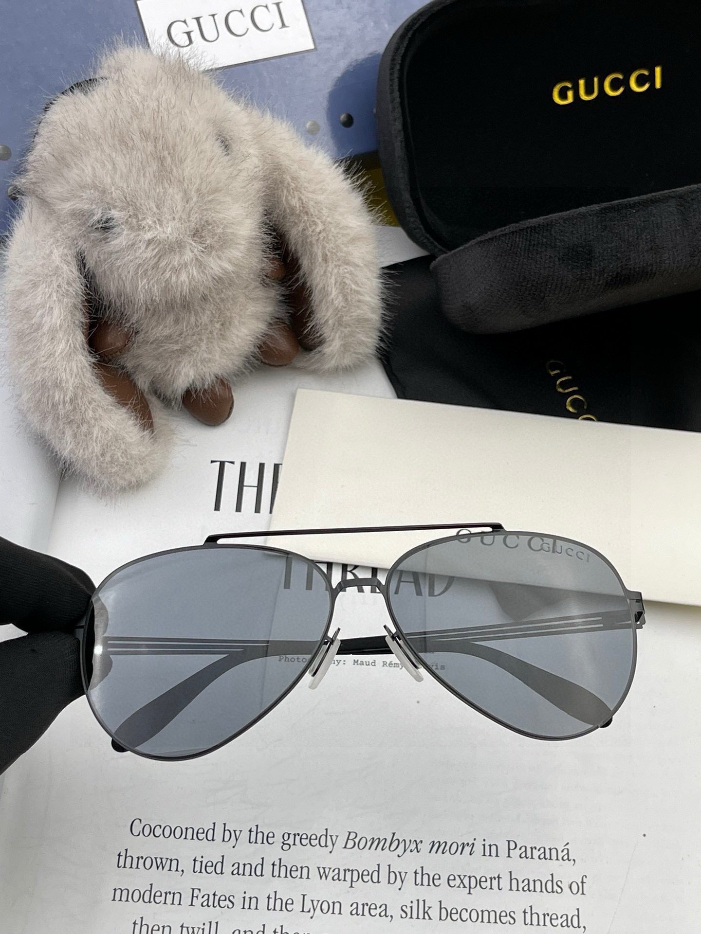 GUCCI AVATOR FRAME SUNGLASSES G6705 IN METAL