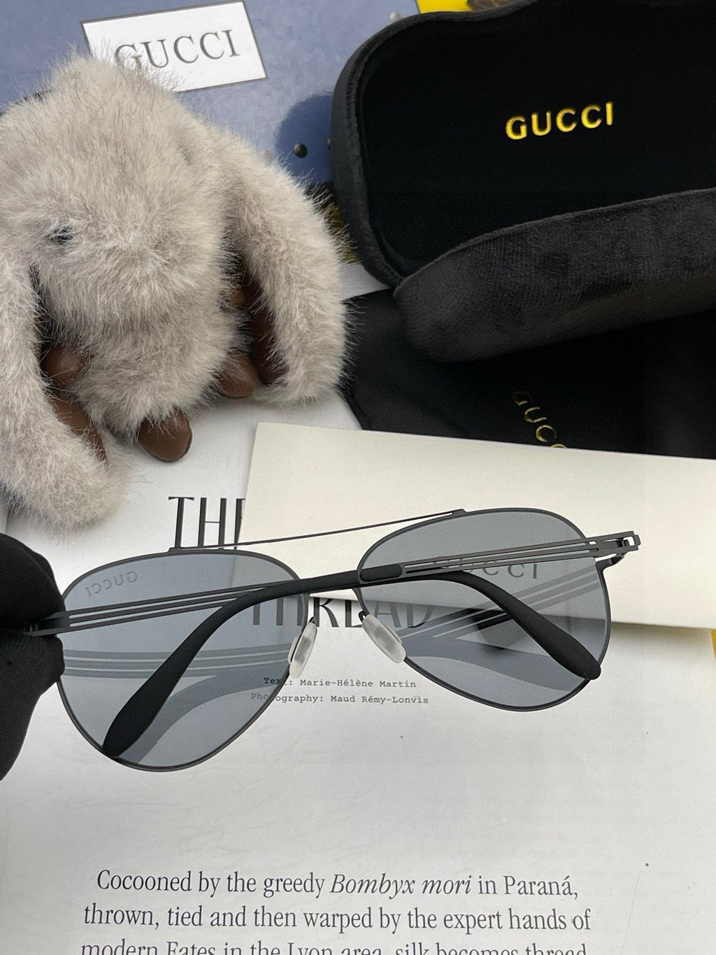 GUCCI AVATOR FRAME SUNGLASSES G6705 IN METAL
