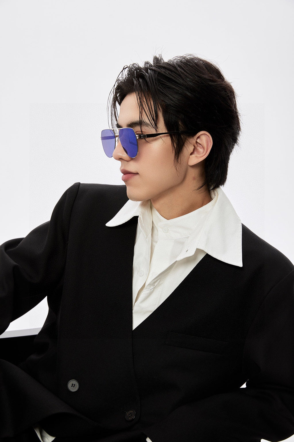 GUCCI AVIATOR FRAME SUNGLASSES G41805 IN METAL