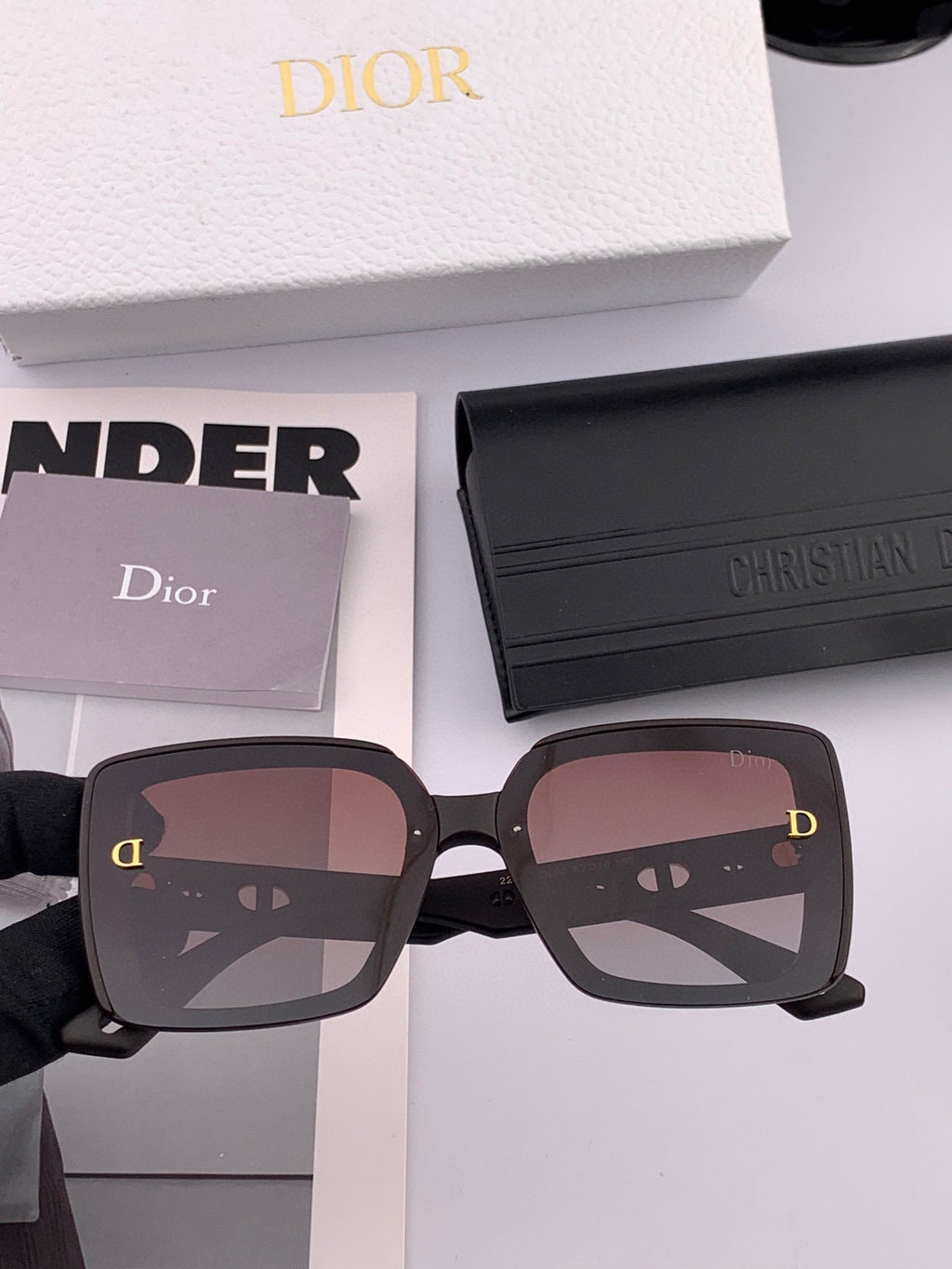 DIOR MONTAIGNE SUNGLASSES CD1228 IN ACETATE EMBOSSED LOGO
