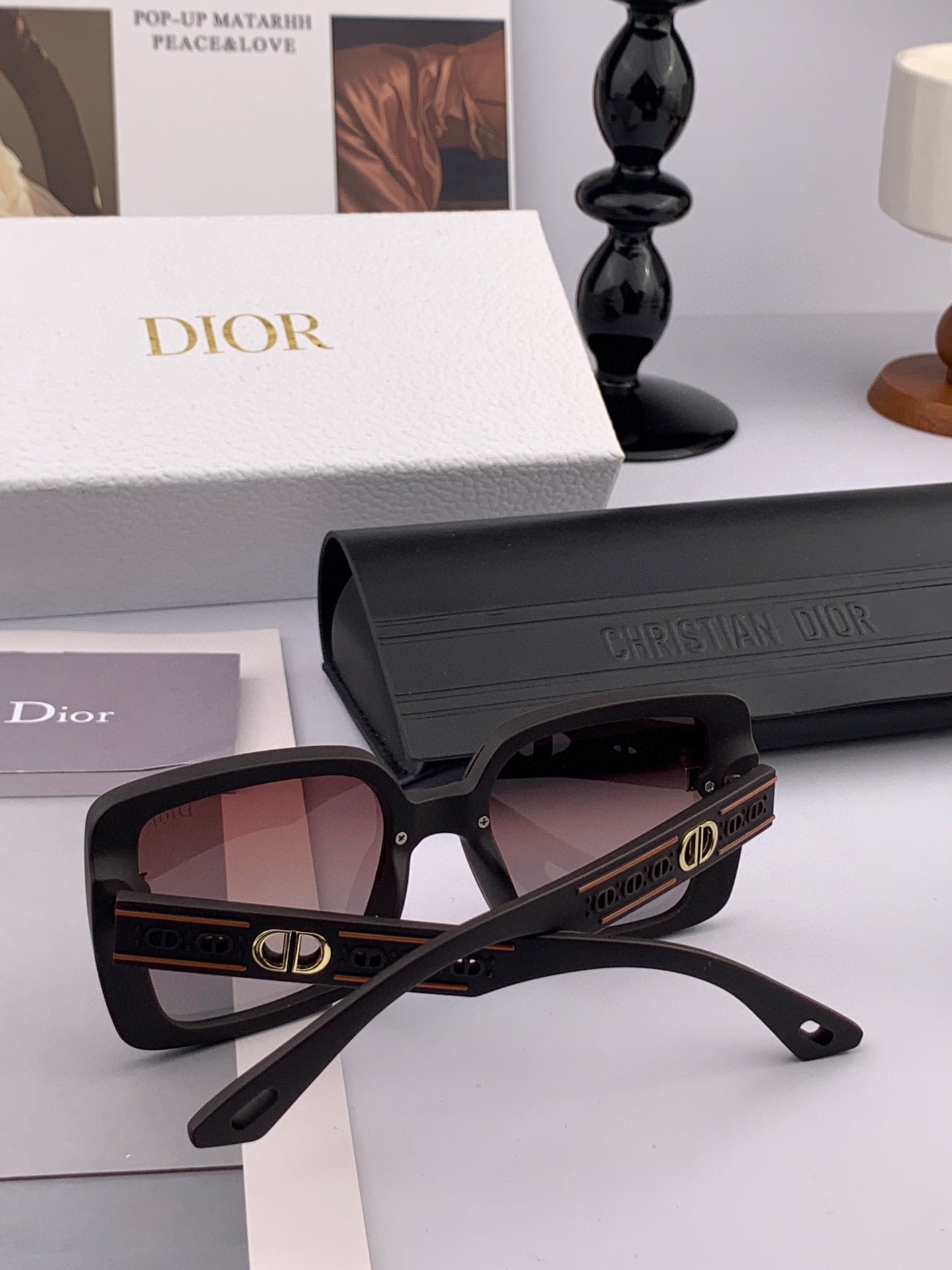 DIOR MONTAIGNE SUNGLASSES CD1228 IN ACETATE EMBOSSED LOGO