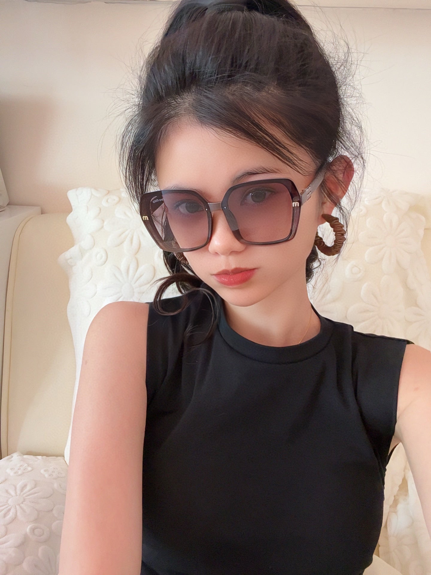 MIU MIU RUNWAY SQUARE SUNGLASSES M4304 IN ACETATE