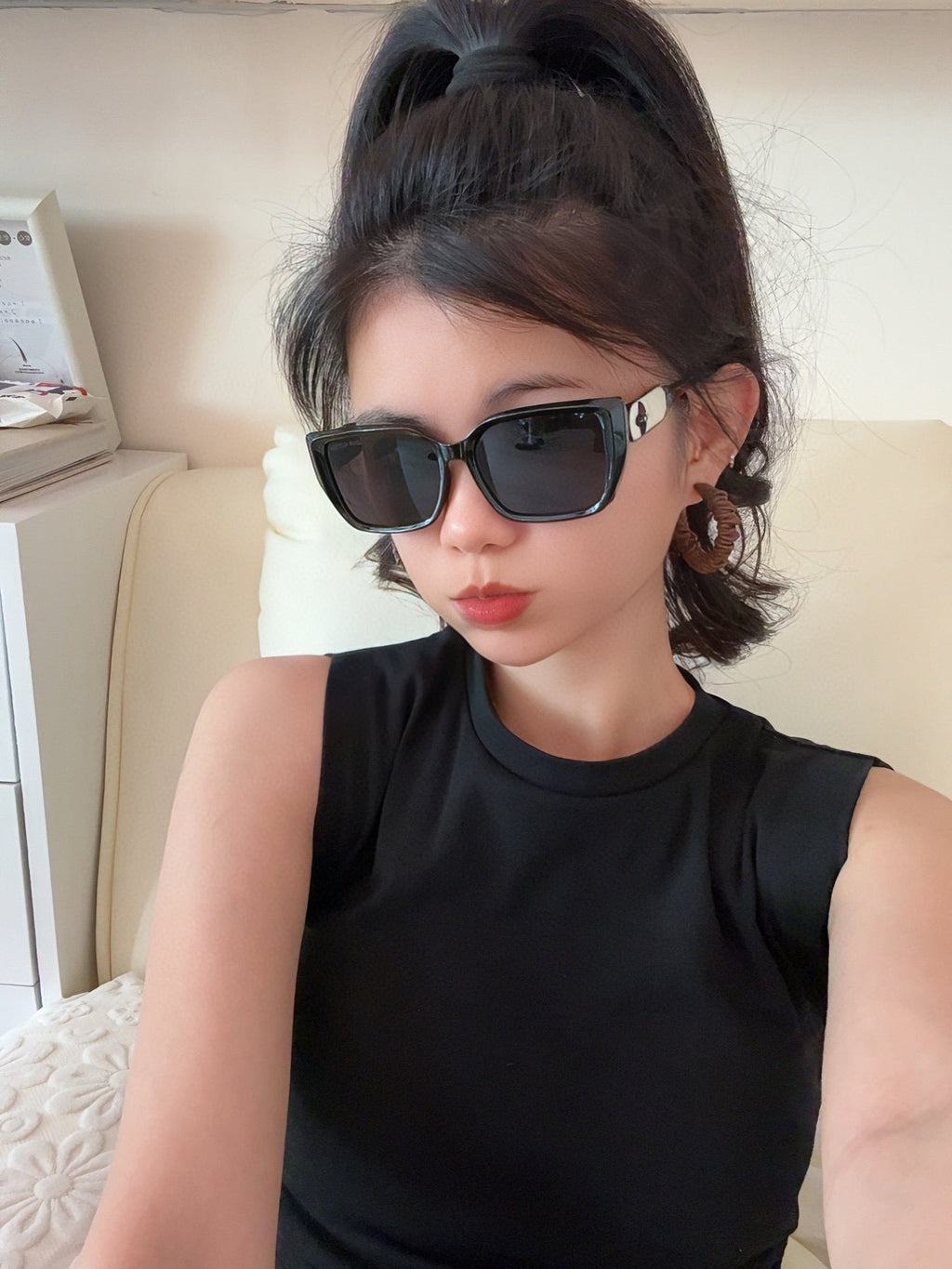 LOUIS VUITTON SQUARE SUNGLASSES L6221 IN ACETATE