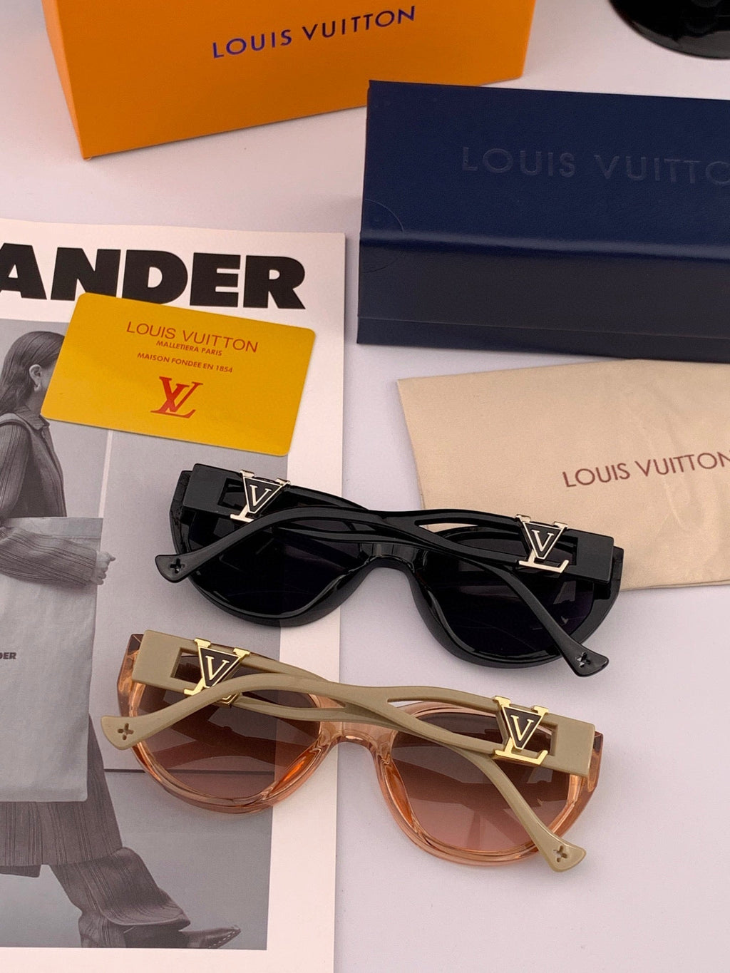 LOUIS VUITTON CAT EYE SUNGLASSES L1231 IN ACETATE