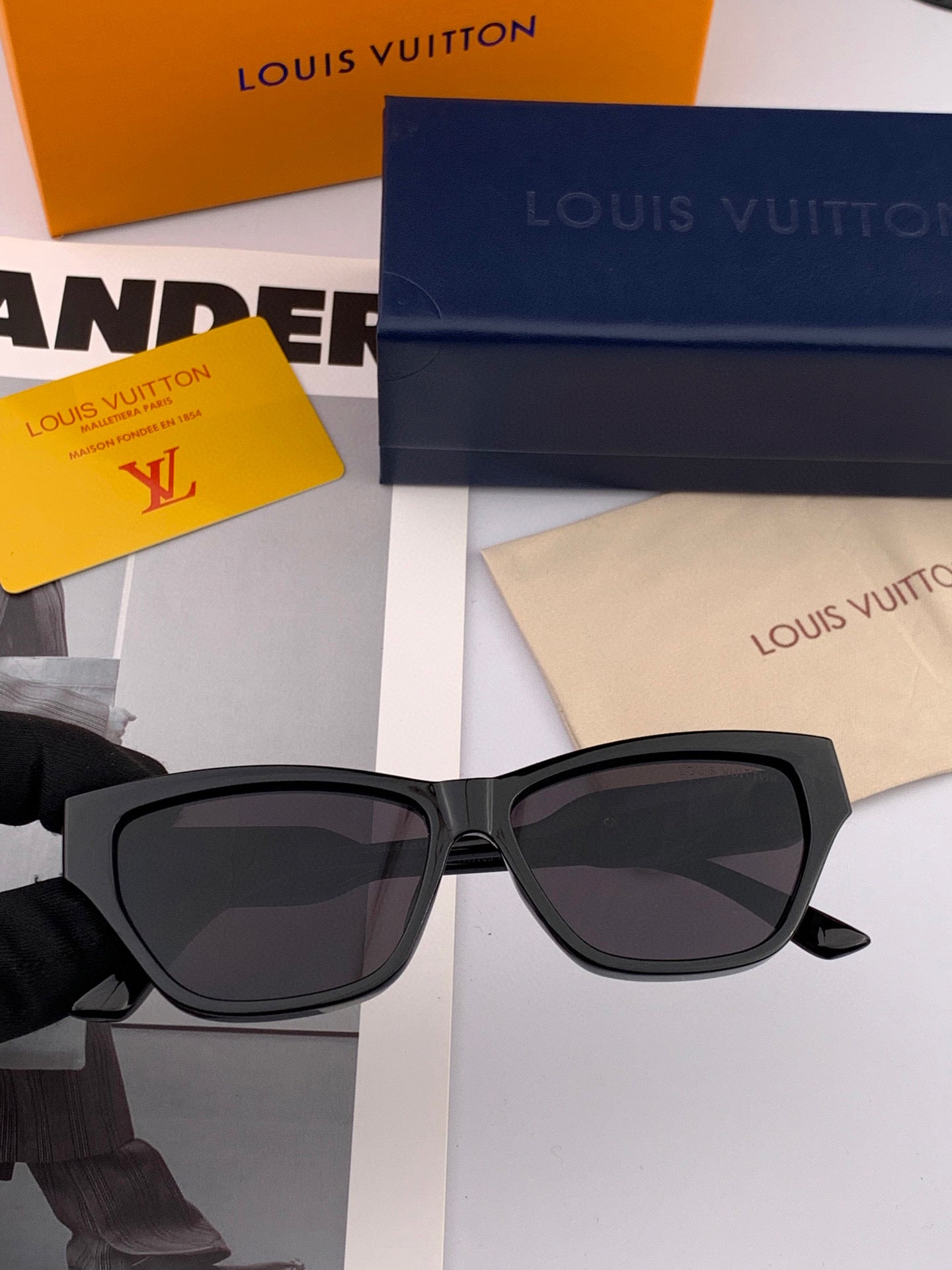 LOUIS VUITTON CAT EYE SUNGLASSES L6220 IN ACETATE