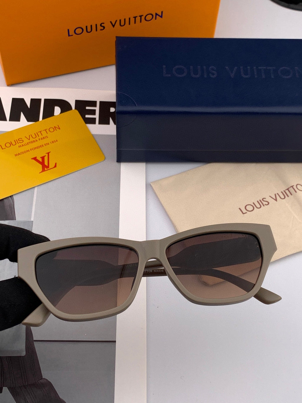 LOUIS VUITTON CAT EYE SUNGLASSES L6220 IN ACETATE