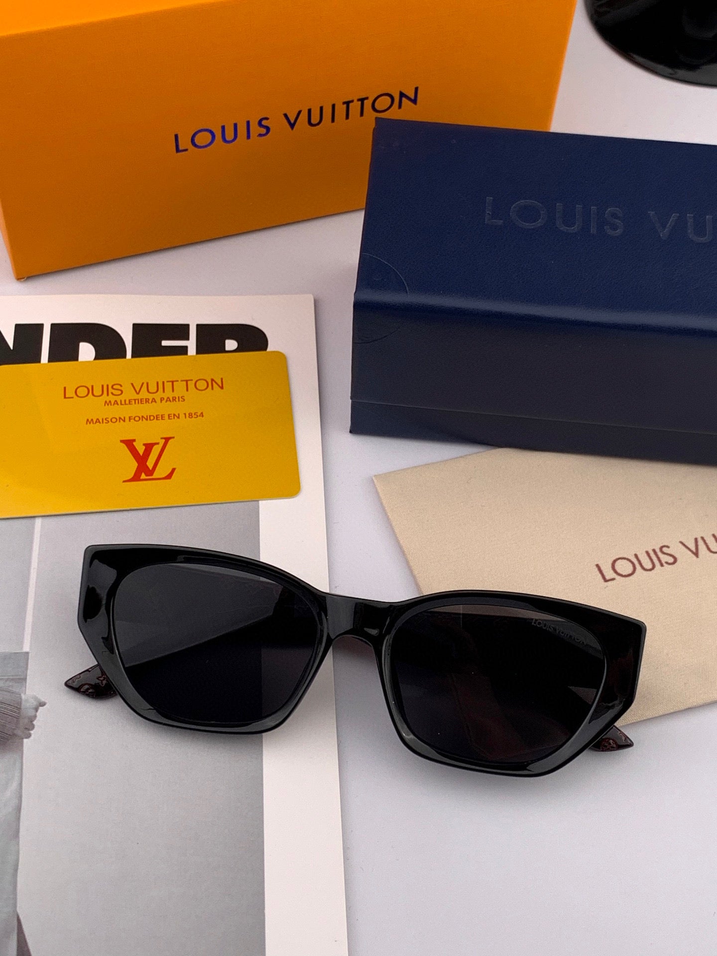 LOUIS VUITTON CAT EYE SUNGLASSES L9551 IN ACETATE