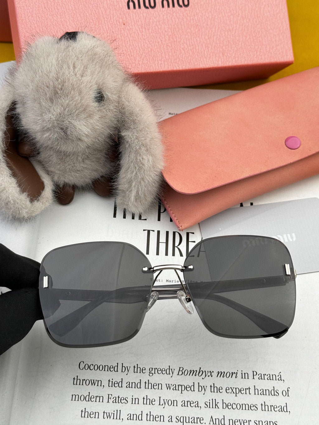 MIU MIU RUNWAY SQUARE SUNGLASSES M2612 IN METAL