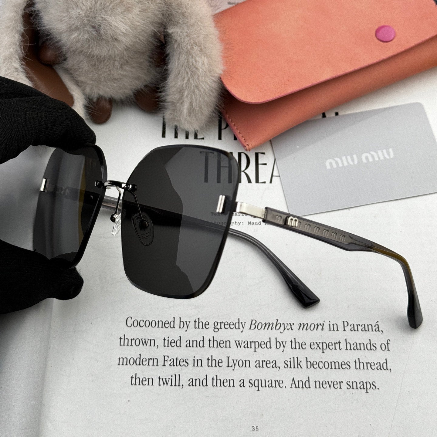 MIU MIU RUNWAY SQUARE SUNGLASSES M2612 IN METAL