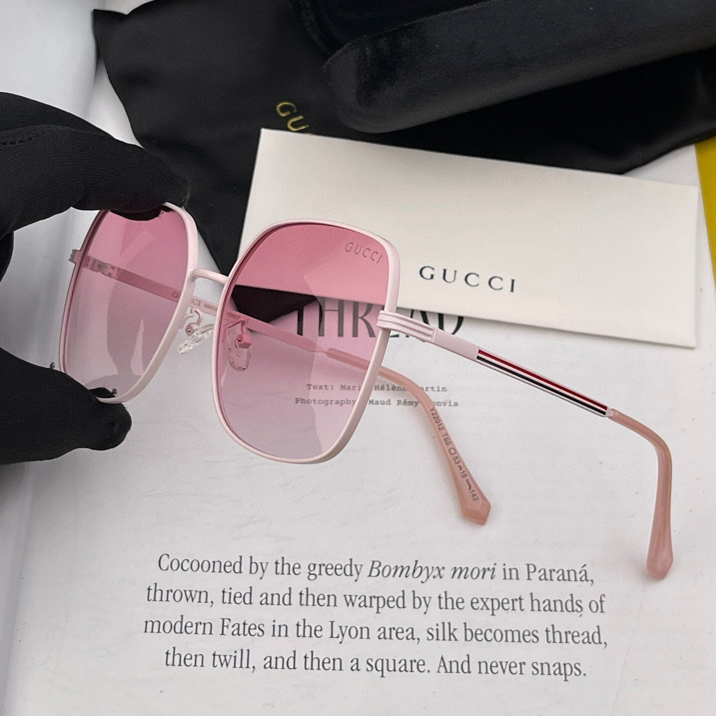 GUCCI SQUARE FRAME SUNGLASSES G22201 IN METAL