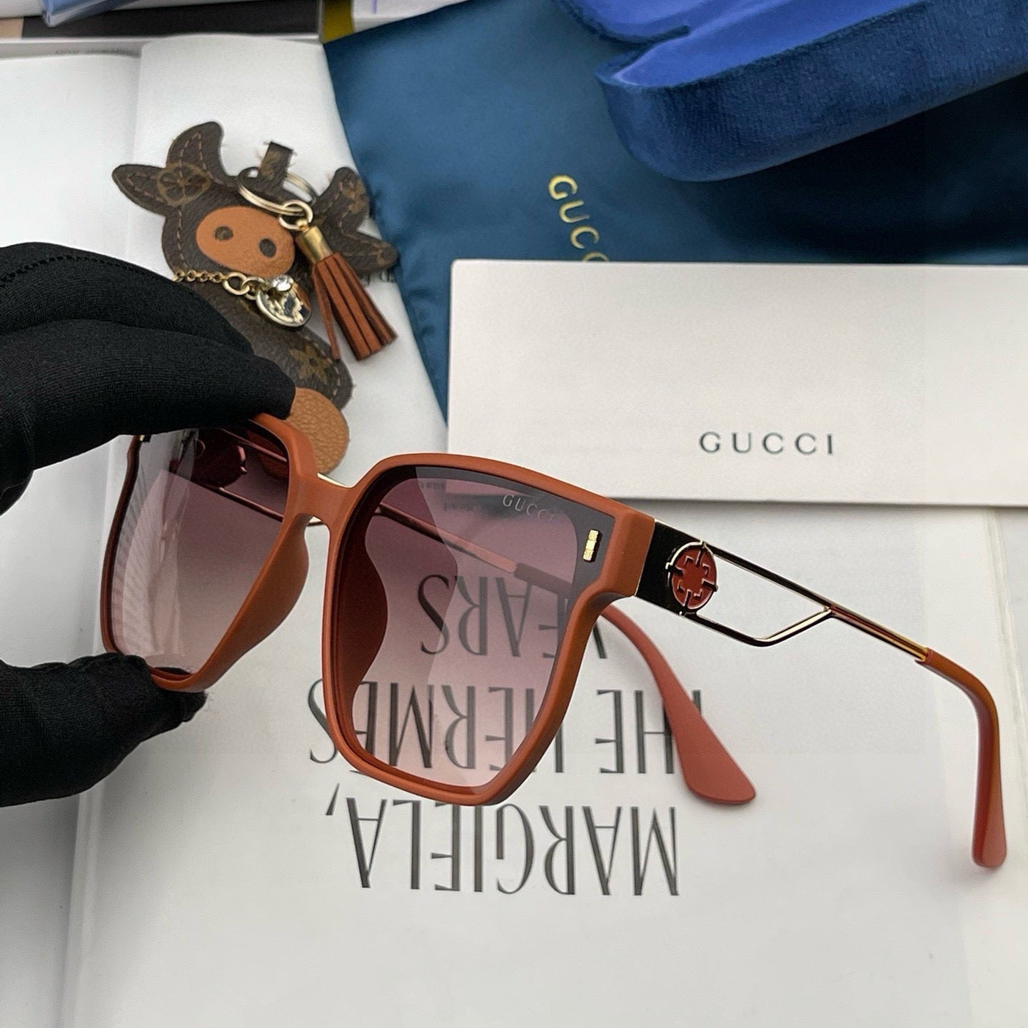 GUCCI BUTTERFLY FRAME SUNGLASSES G9294 IN ACETATE