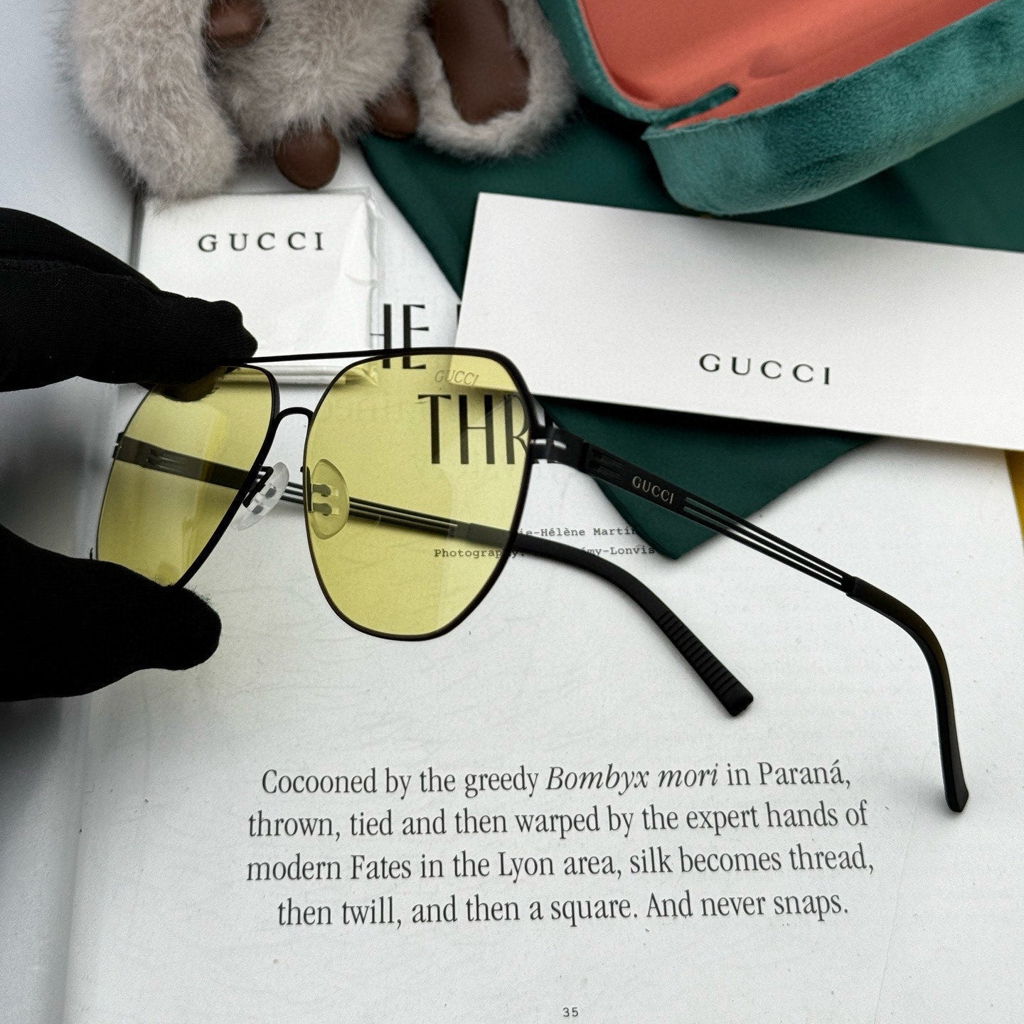 GUCCI AVIATOR FRAME SUNGLASSES G911 IN METAL