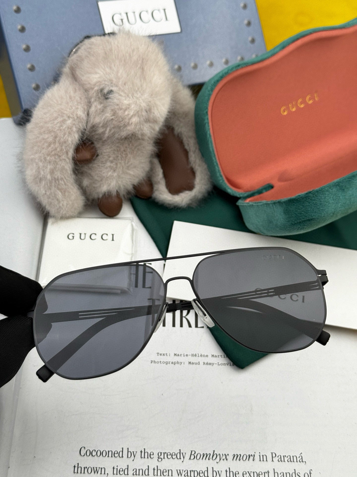 GUCCI AVIATOR FRAME SUNGLASSES G911 IN METAL