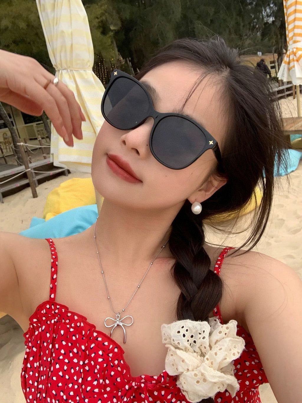 LOUIS VUITTON SIGNATURE ROUND SUNGLASSES L3387 IN ACETATE