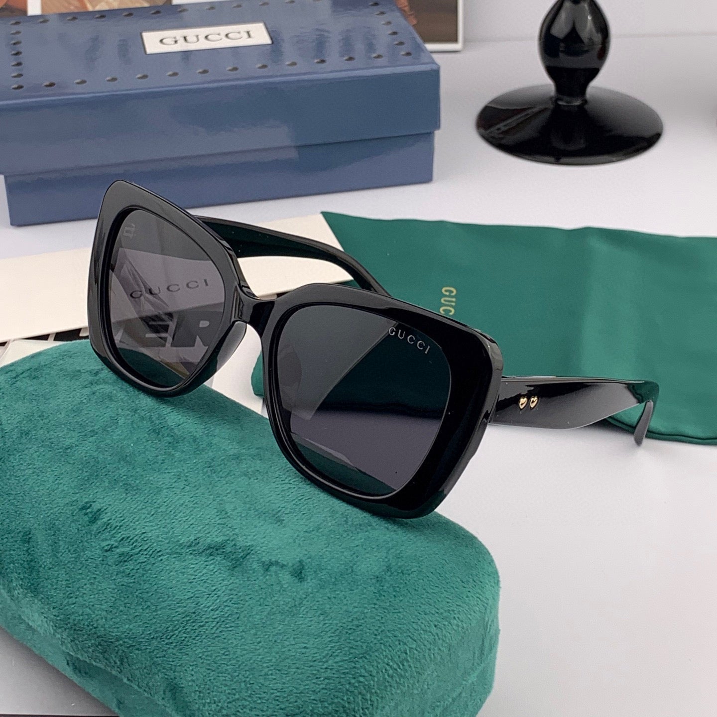 GUCCI SQUARE FRAME SUNGLASSES G1386 IN ACETATE