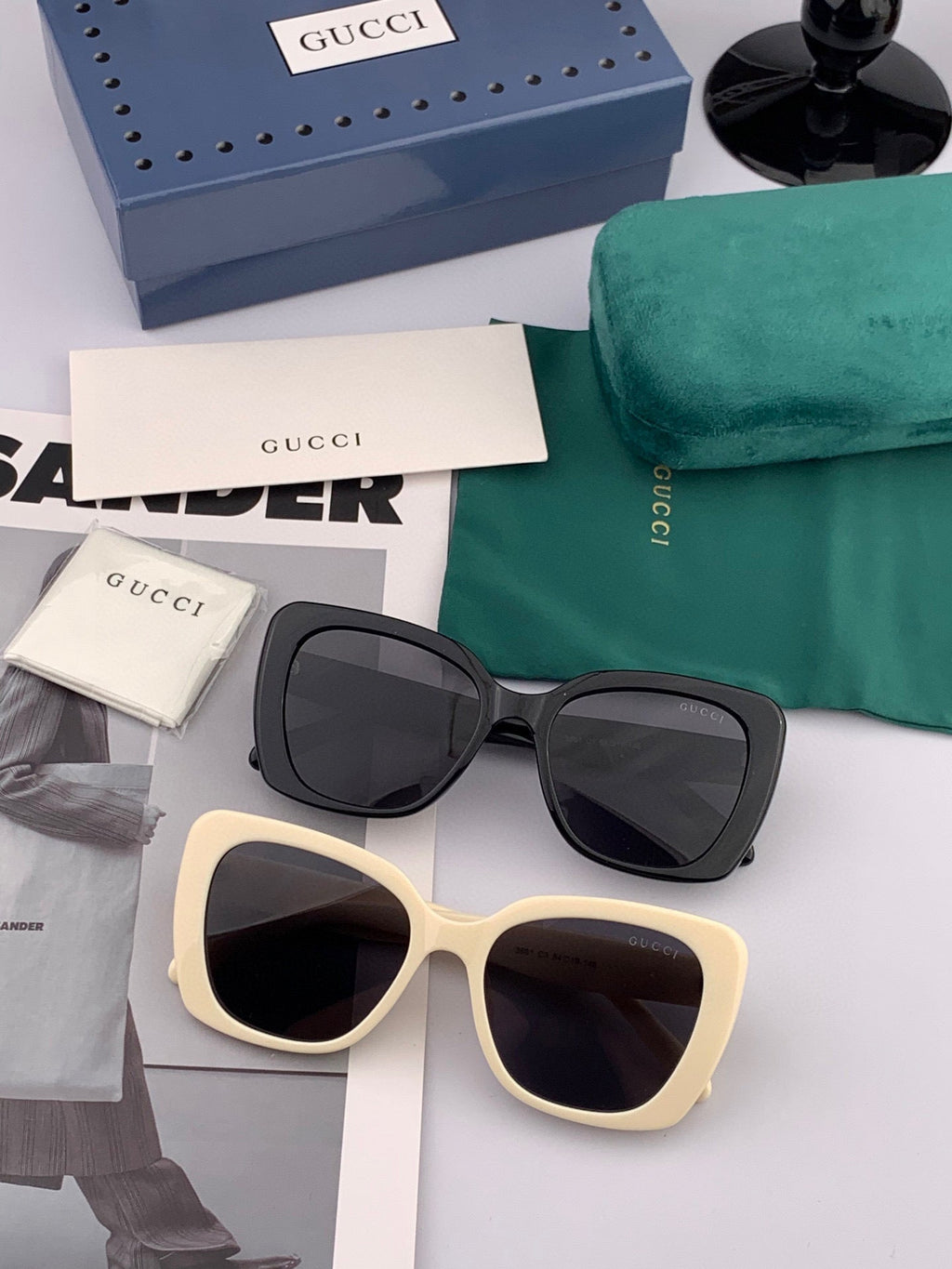 GUCCI SQUARE FRAME SUNGLASSES G1386 IN ACETATE