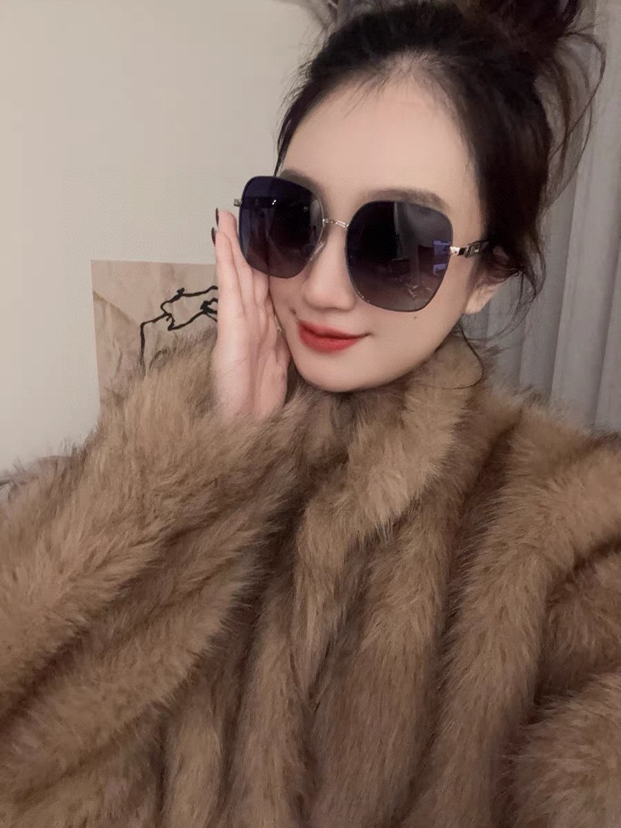GUCCI OVERSIZED SQUARE FRAME SUNGLASSES G9388 IN METAL
